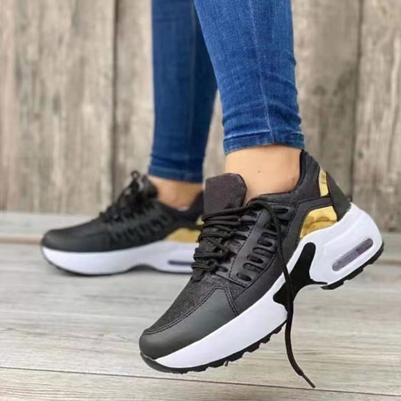 Casual Sports Wedge Front Lace Up Shoes