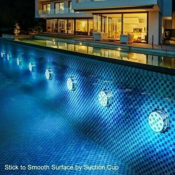 💥Submersible LED Pool Lights Remote Control (RF)
