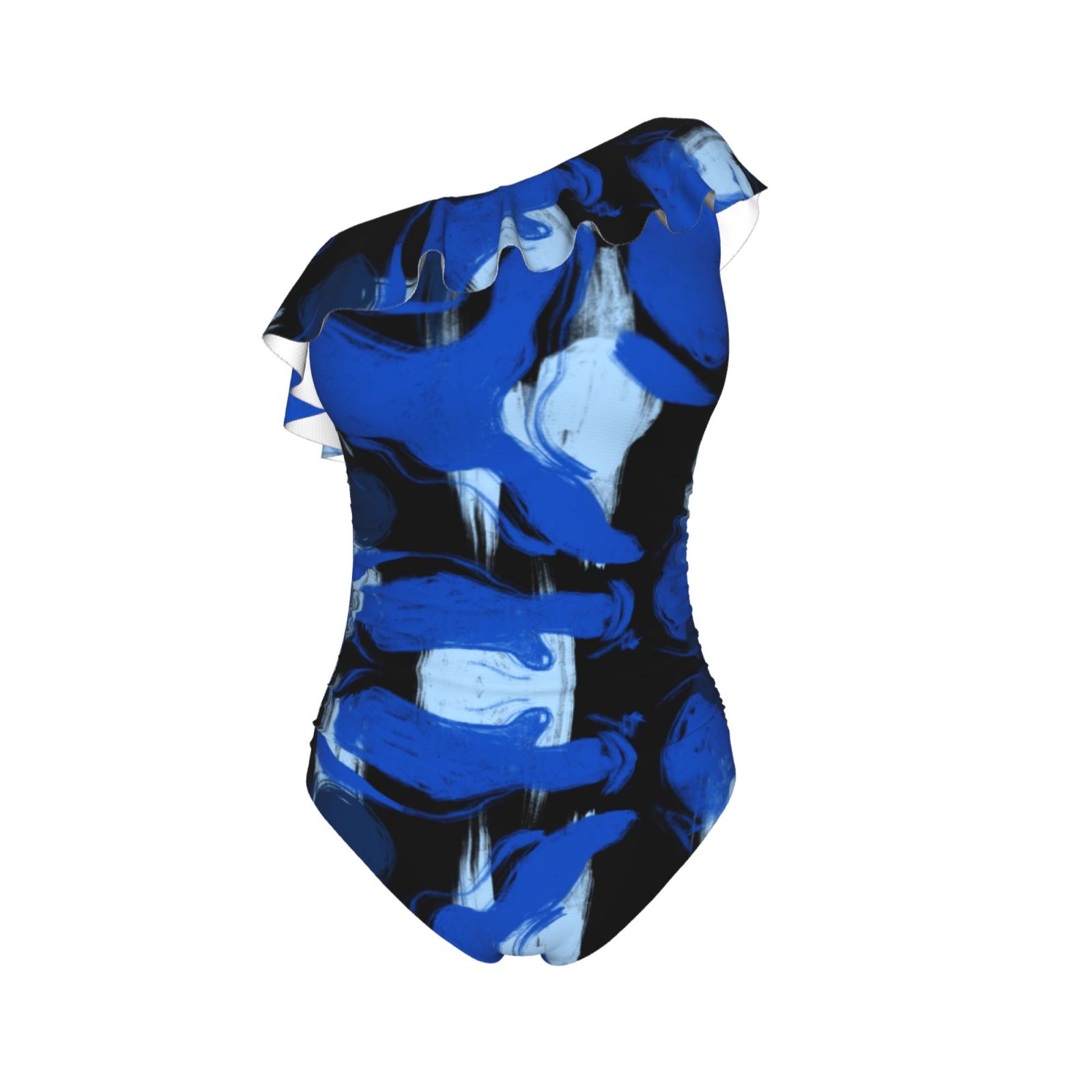 One Shoulder Ruffle Swimsuits