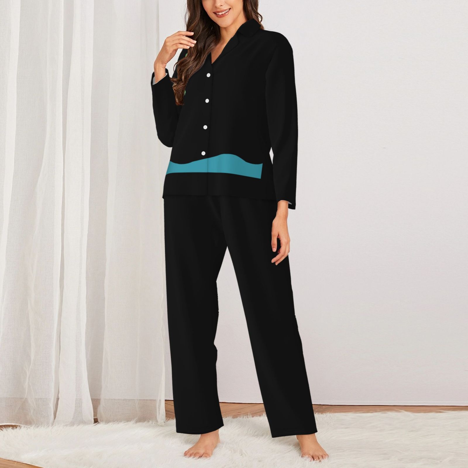 Women's Long-Sleeved Pajama Set