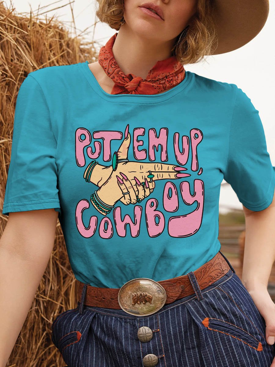 Put ‘Em Up Cowboy Western T-shirt