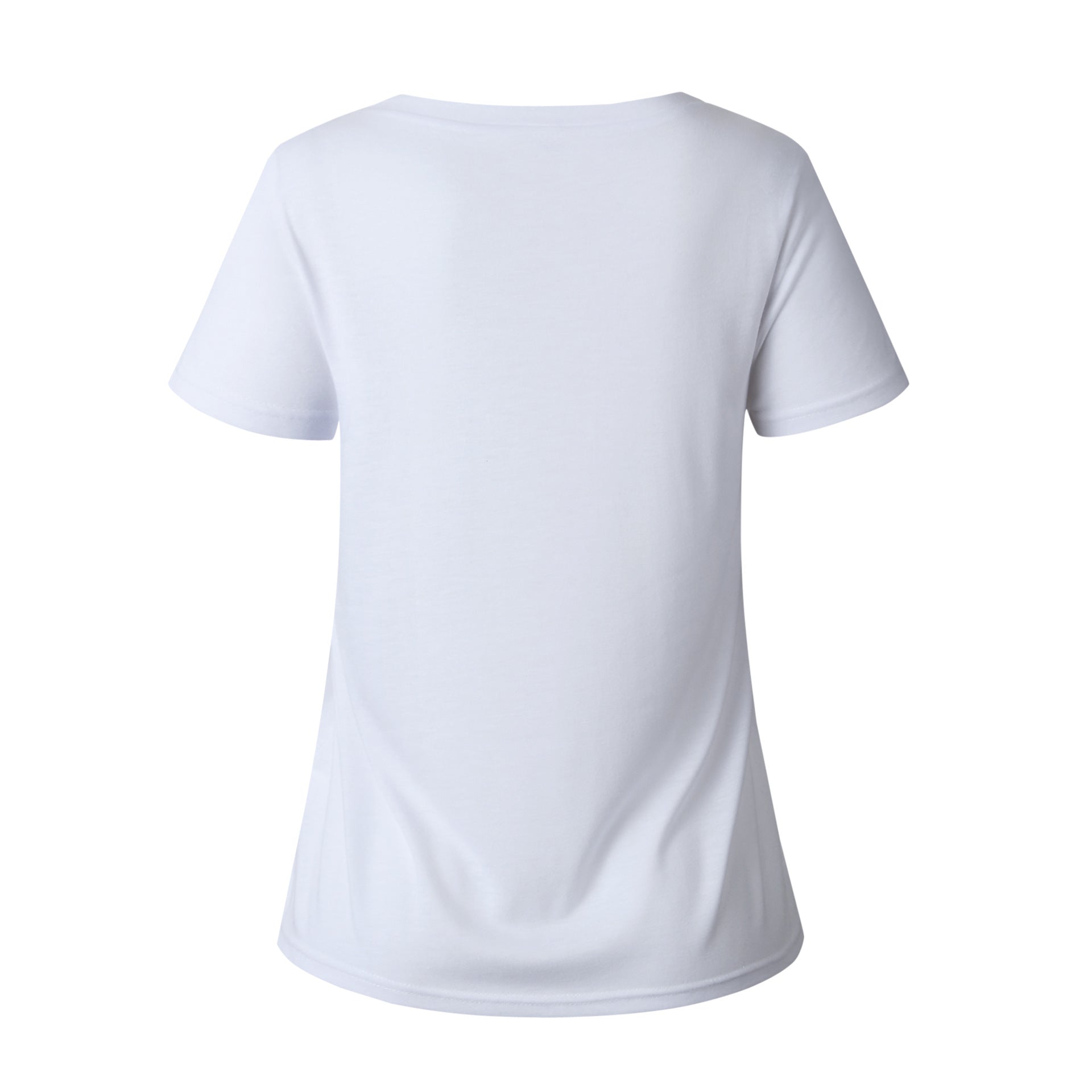 White Front Knot Short Sleeve Tee