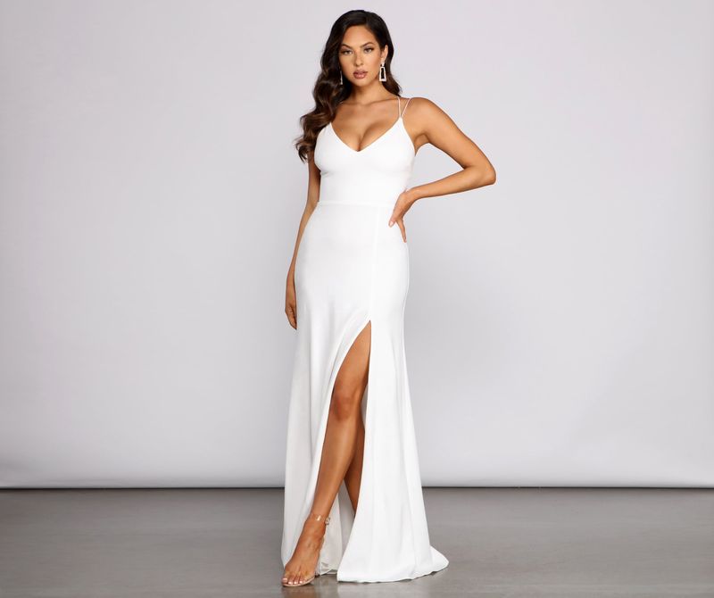 modern chic white cutout maxi dress