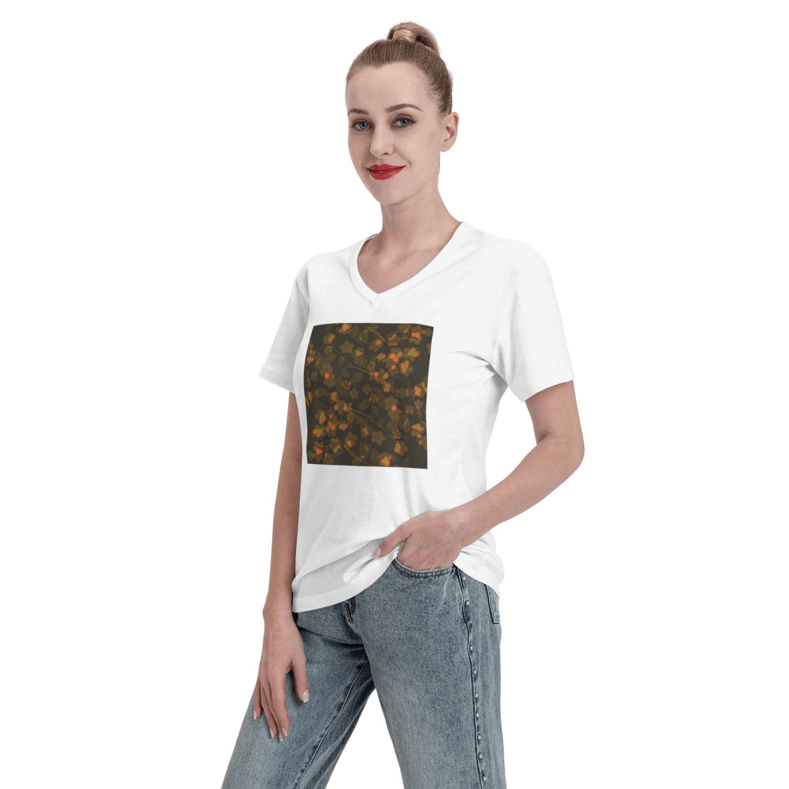 Women's V Neck T Shirts