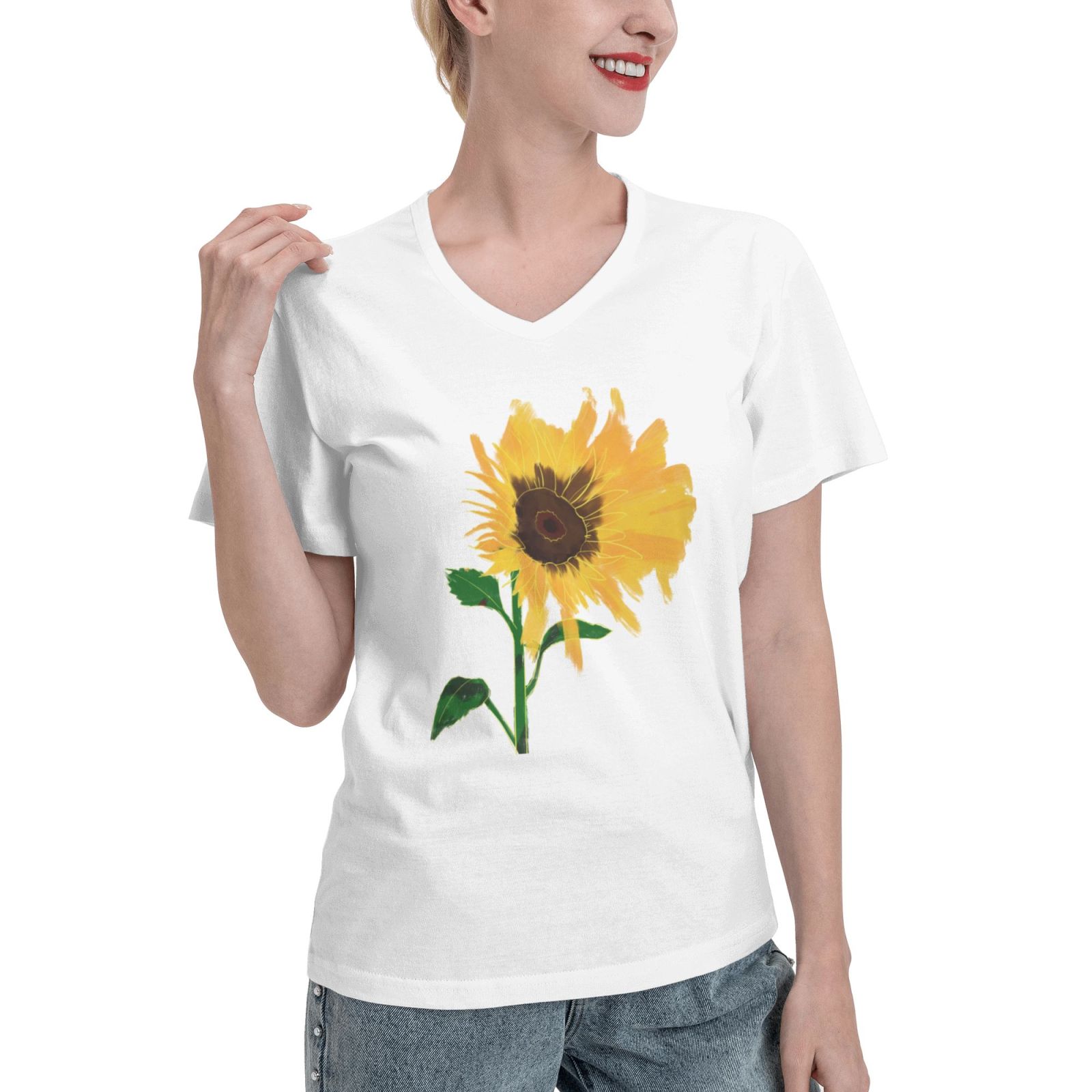 Women's V Neck T Shirts