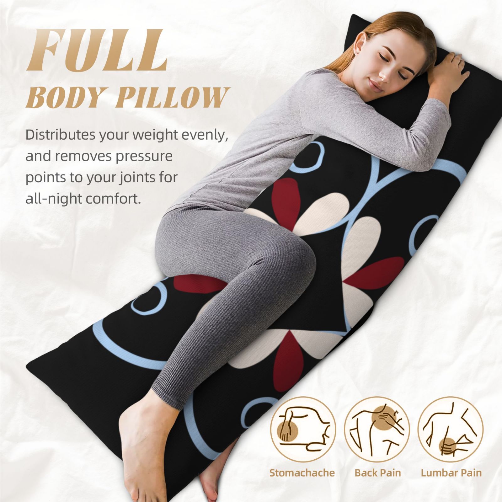 Long Body Pillowcase 20x60in