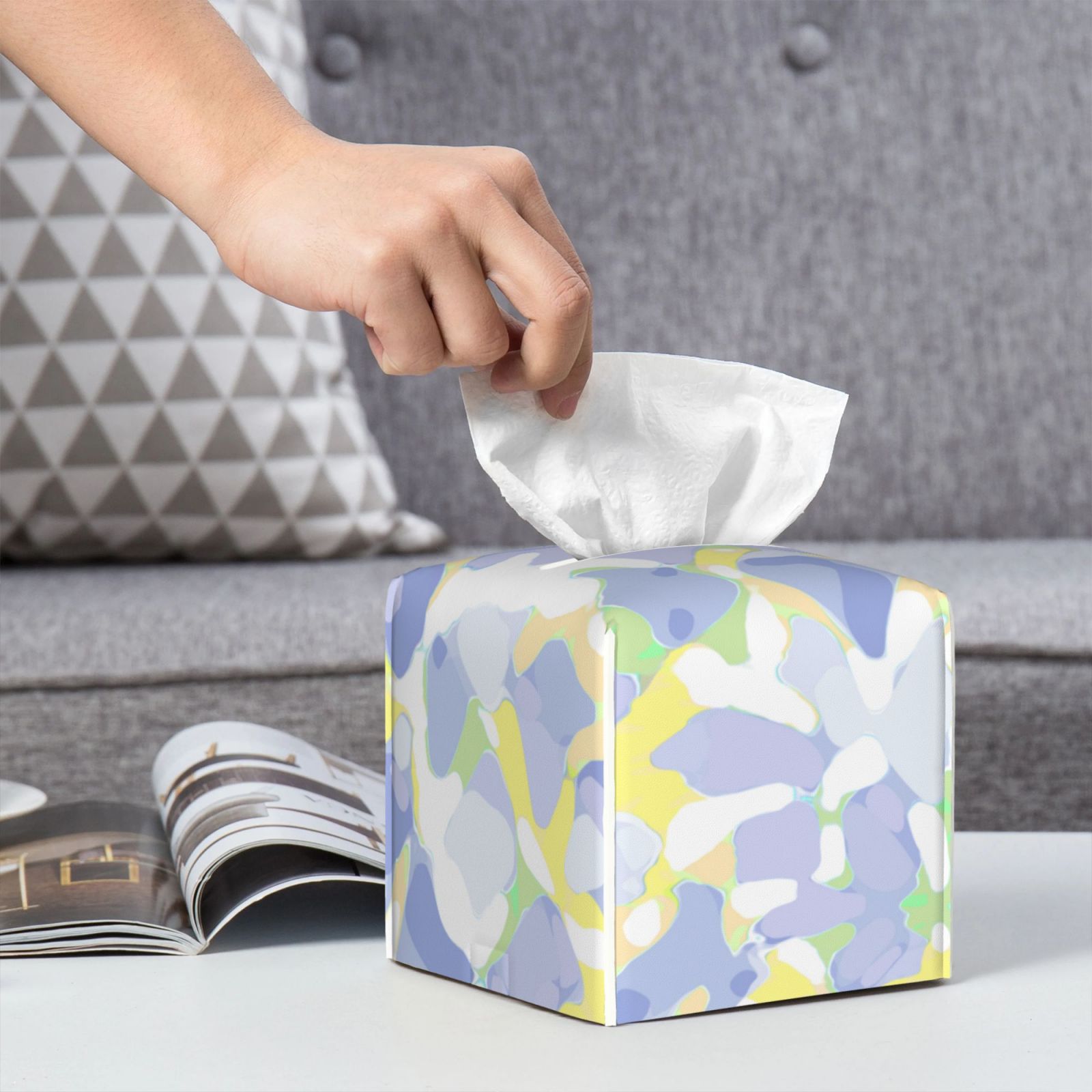 Leather Tissue Box