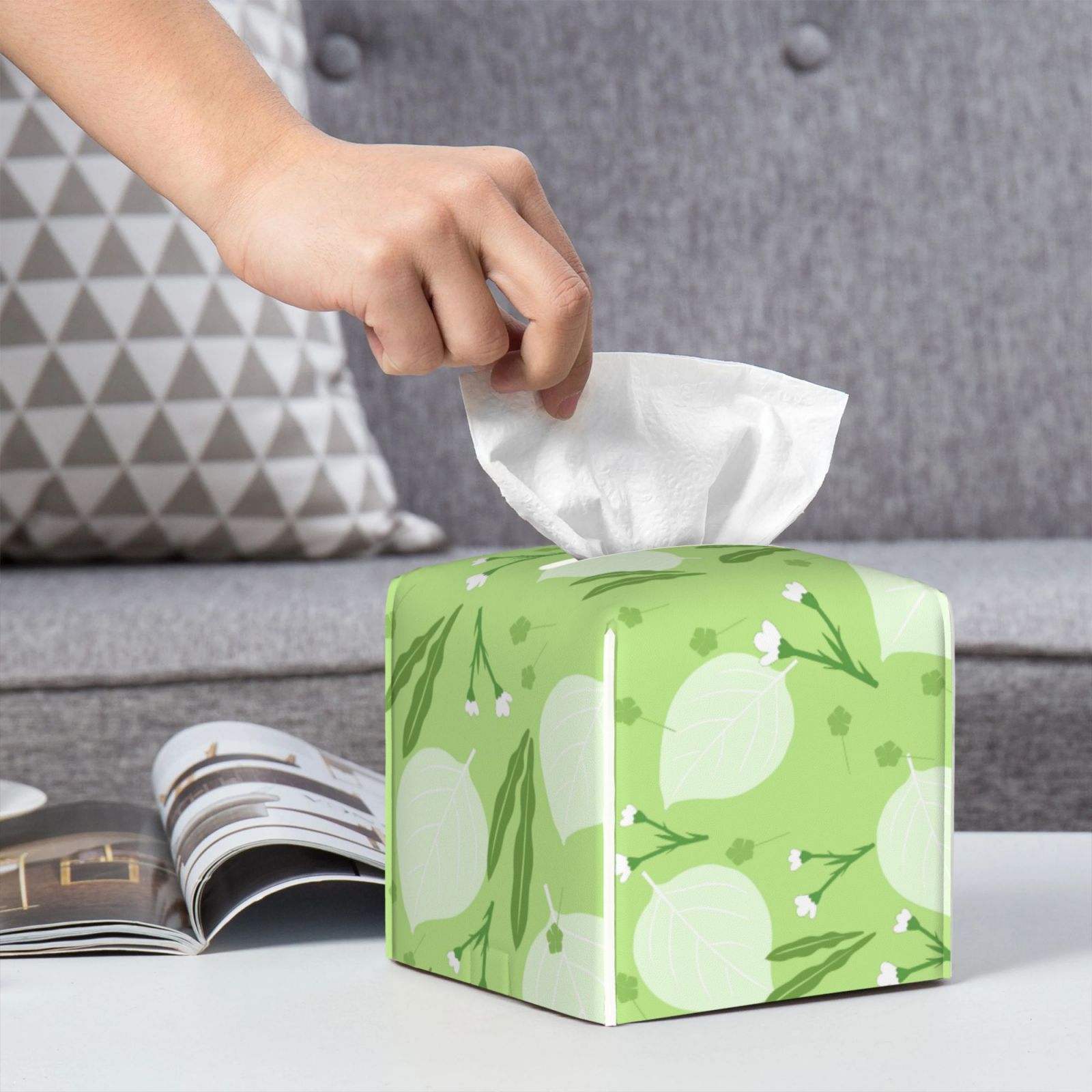 Leather Tissue Box