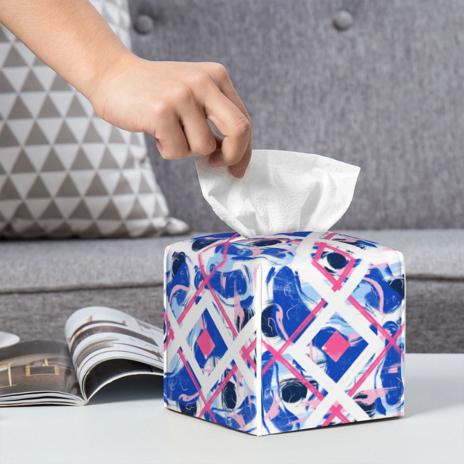 Leather Tissue Box