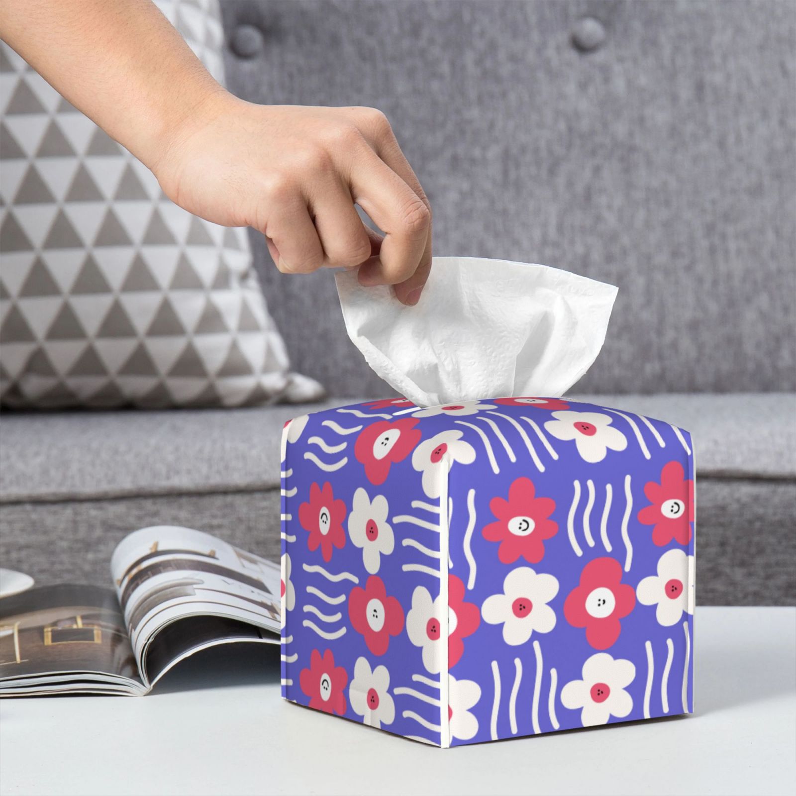 Leather Tissue Box