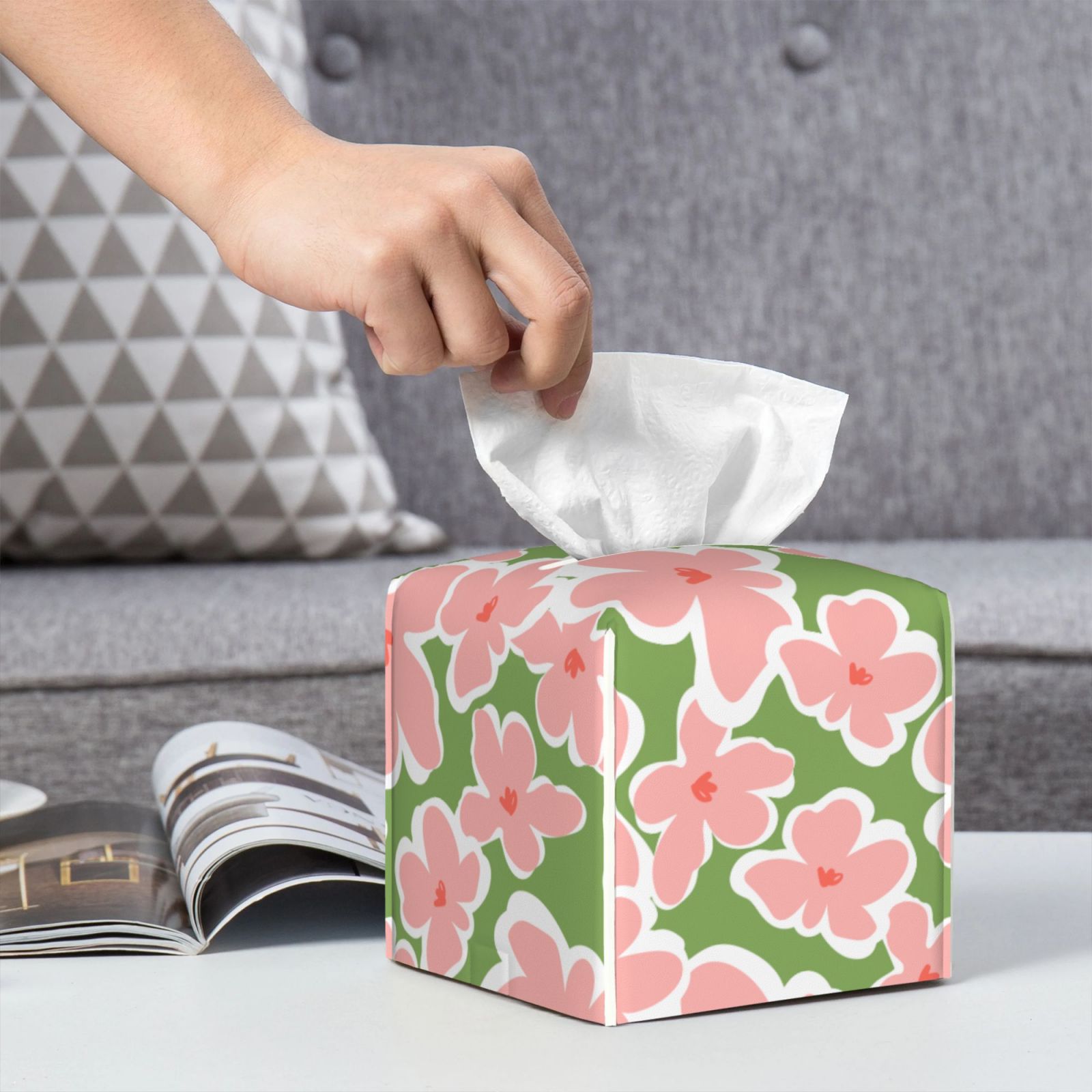 Leather Tissue Box