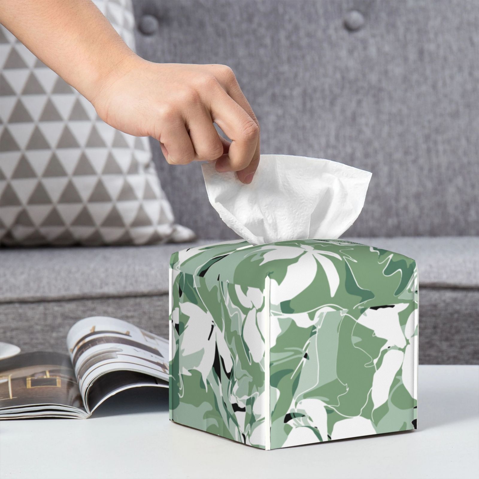 Leather Tissue Box